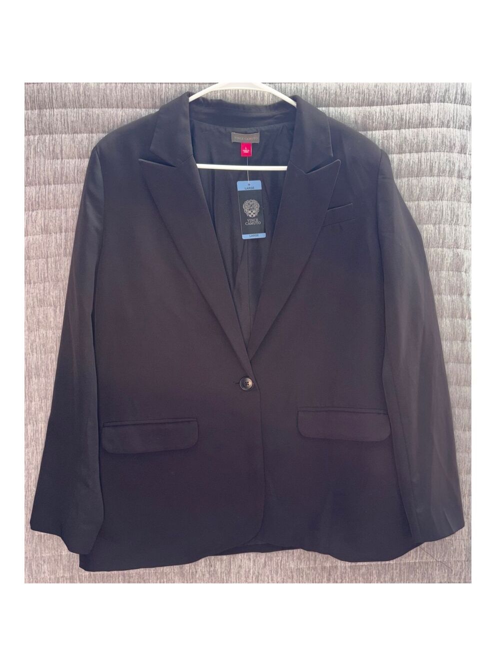Vince Camuto Black Large Women's Blazer Jacket Size Large Stretch Business NWT